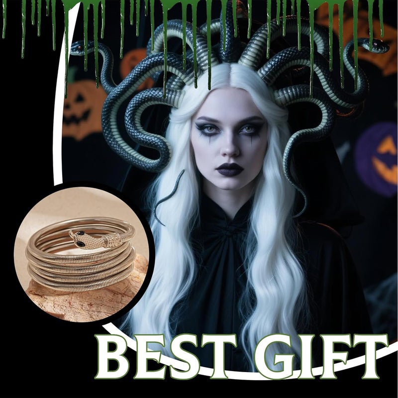 72ore Bendable Bracelet Flexible Bendable Necklace for Women Snake Bracelets Gifts Adjustable Halloween Jewelry - Image 5